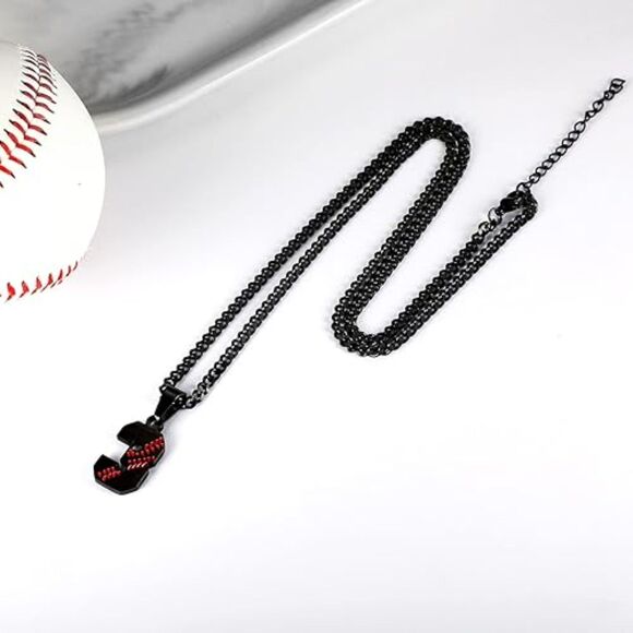 Baseball Number Necklace #48 (4620) - Picture 3 of 5